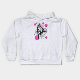 Aerial Silk Dancer Kids Hoodie